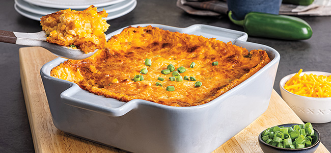 Jalapeño-Cheddar Cornbread Casserole Recipe | Giant Eagle