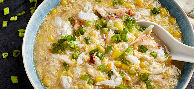 Crab and Corn Egg Drop Soup - Ang Sarap