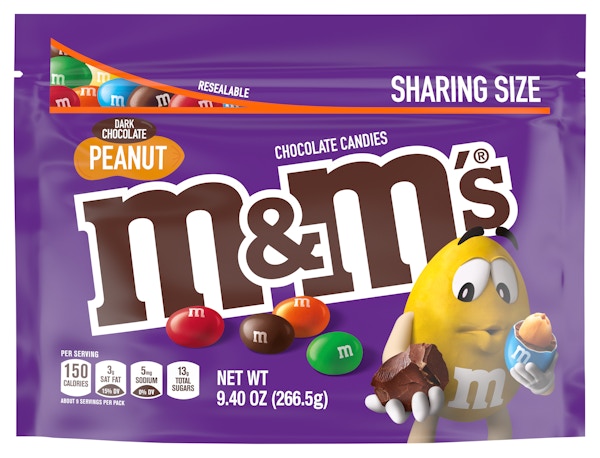 M&M's Limited Edition Peanut Butter Chocolate Candy - 9 oz Bag