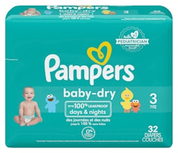 Pampers Baby Dry Diapers, Size 7, 88 Count