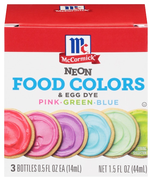 McCormick Neon Assorted Food Color, 1 fl oz  Neon food coloring, Mccormick  food coloring, Gel food coloring