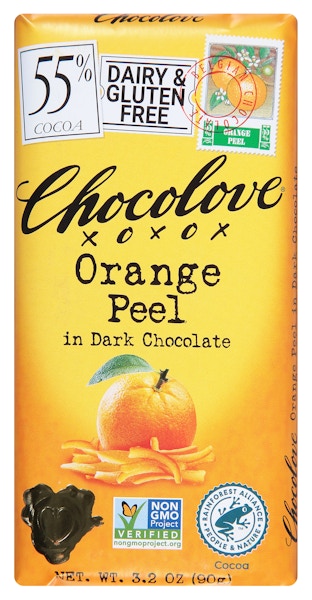 Chocolove Dark Chocolate, Salted Caramel, Filled, 55% Cocoa - 3.2 oz