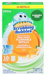 Scrubbing Bubbles Fresh Brush Starter Kit Toilet Cleaning + 9 Flushable  Refills