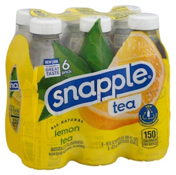 Snapple Tea, Peach Tea & Lemonade 6 ea, Soft Drinks