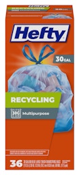 Hefty Recycling Trash Bags, Clear, 13 Gallon, 80 Count