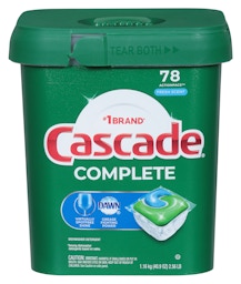 Cascade Platinum ActionPacs Dishwasher Detergent, Fresh Scent - 62 count