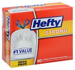 Hefty® Strong Multipurpose 30-Gallon Large Drawstring Trash Bags Mega Pack,  56 ct - Fry's Food Stores