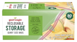Giant Eagle Slider Storage Gallon Size Bags, 30 Count at Select a