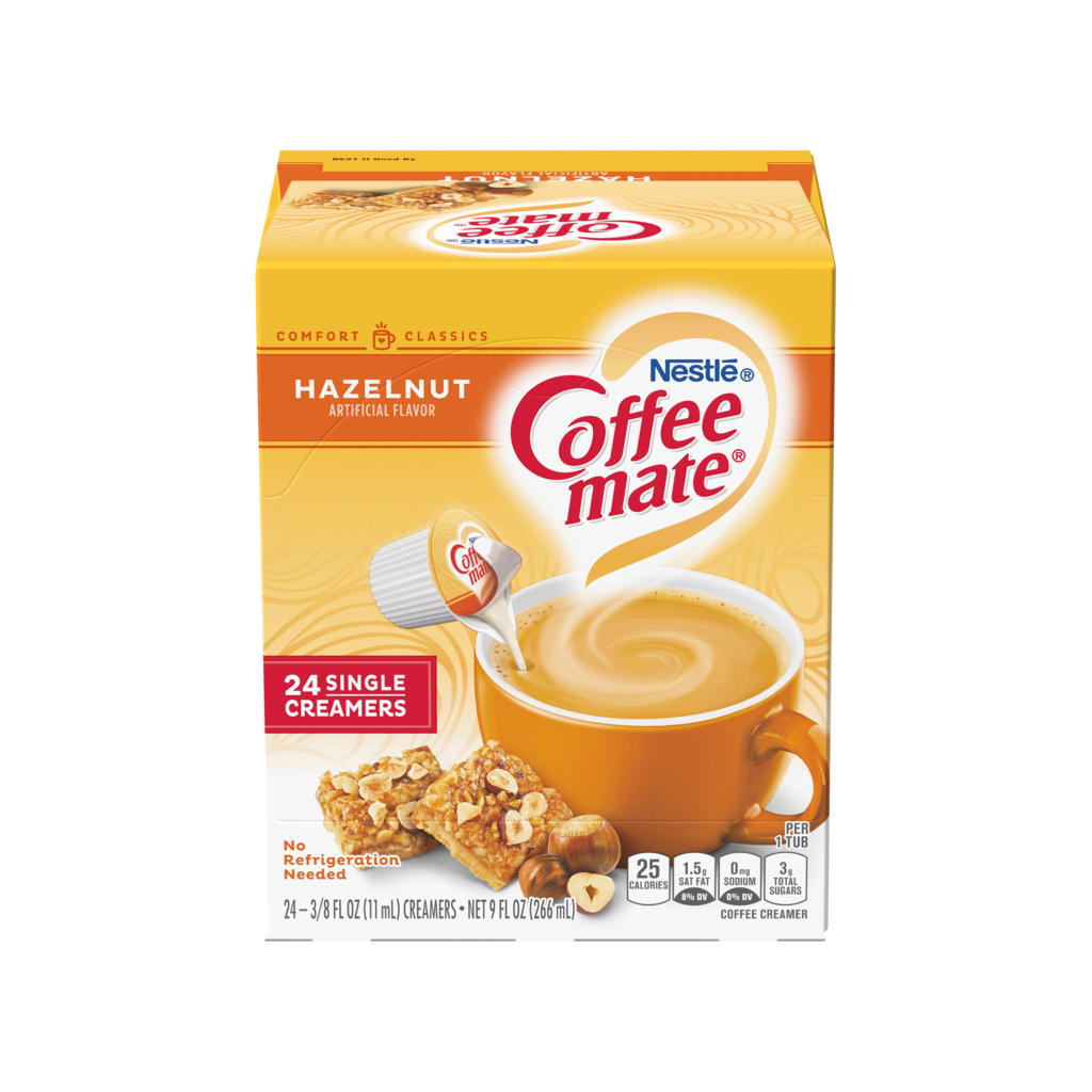 Is it Low FODMAP Coffeemate Hazelnut Flavored Single Serve Creamers