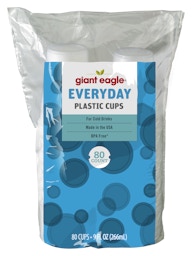 Giant Eagle Large Easy-Tie Flap Top Trash Bags, 30 Gallons, 40