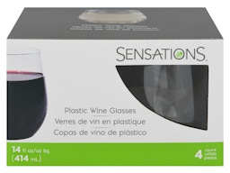 Sensations Tumbler Glasses, Plastic, 12 Ounce - 12 glasses